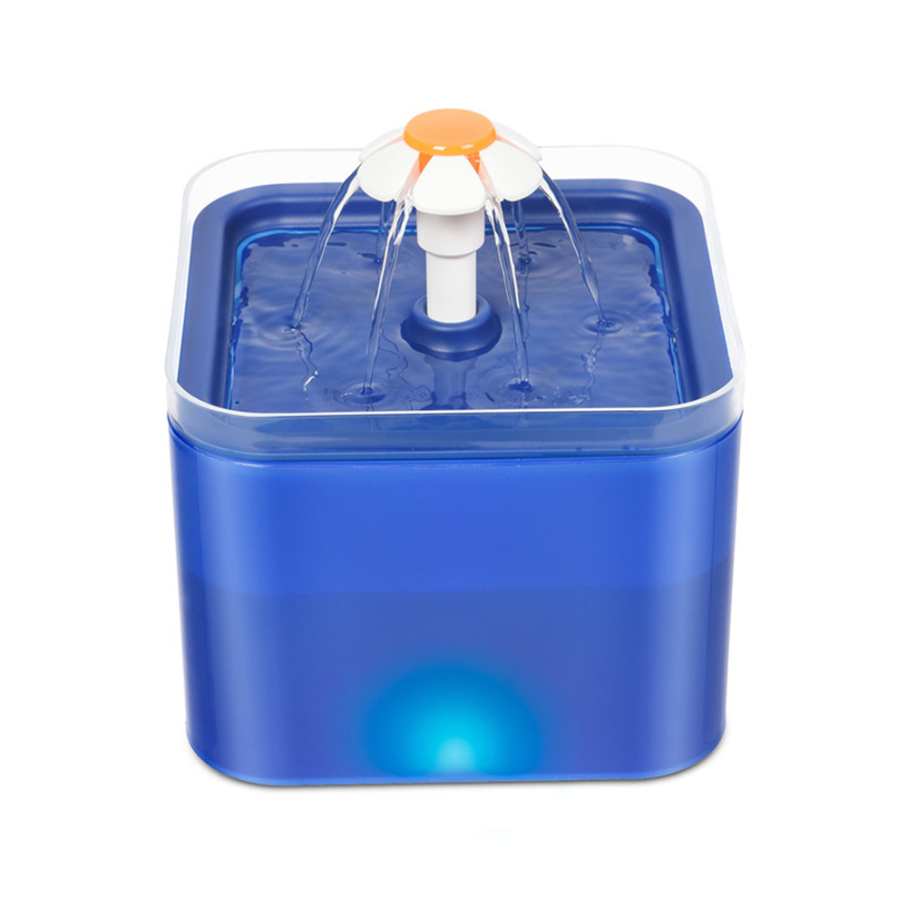 2L Pet Cat Water Fountain Cat Fountain Bowl with LED Light and Activated Carbon Filter