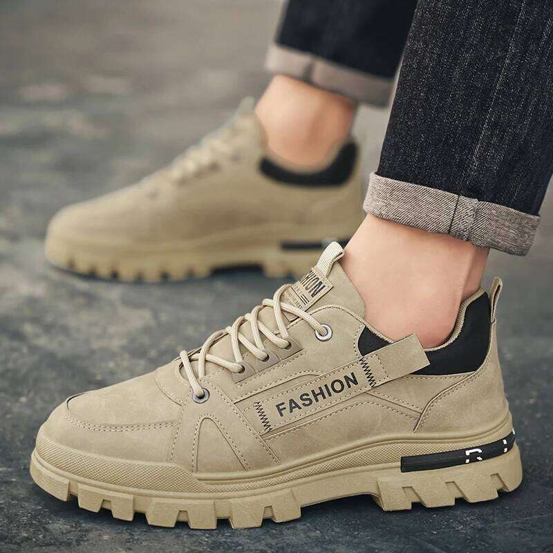 Men's sports shoes new casual fashion light versatile four seasons anti slip wear-resistant soft soled comfortable running shoes