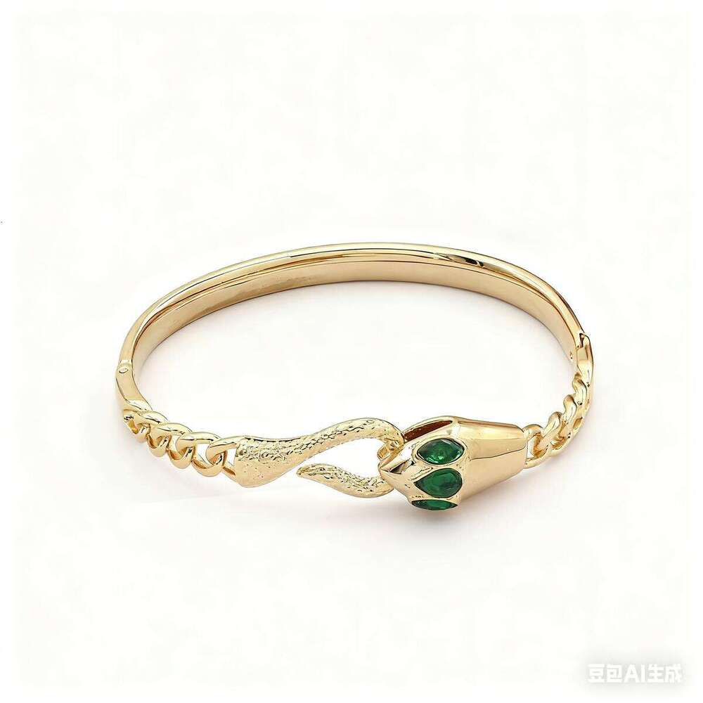Stainless for Women Hot Sale Personality Snake Shape Titanium Steel Bracelet Niche Hand Jewelry