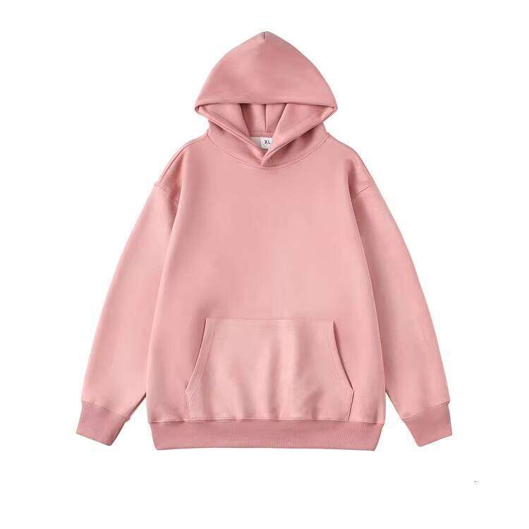 High Quality fashion Blank Suede Logo Men's Oversized Cordless Hoodie