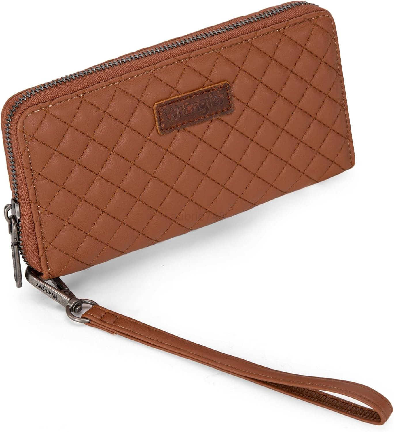 Large Quilted Wallet for Women with a Detachable Wristlet Rfid LiningZ250910
