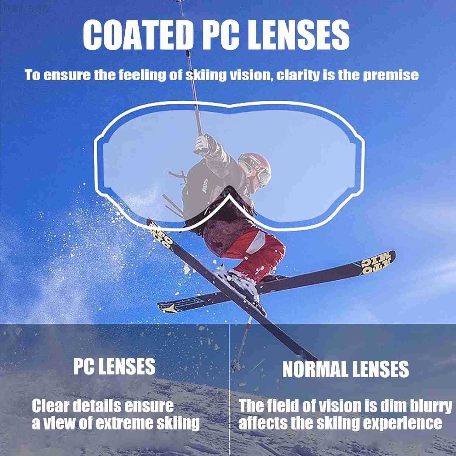 2Pcs Motocross Goggles with Neck Gaiter Dirt Bike ATV Racing Ski Motorcycle Goggles Cycling Glasses for Outdoor SportW250910