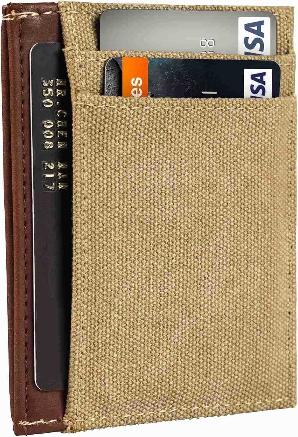 Slim Minimalist Front Pocket Wallet RFID ProtectedZ250910