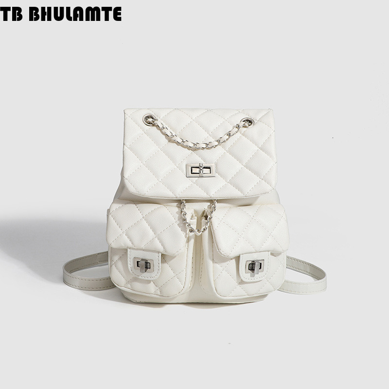 Free Shipping Designer Bag Korean Niche Mini Chain Lightweight Small Luxury Bag Backpack For Women 2025 New Style Student Commuter Double Shoulder Bag