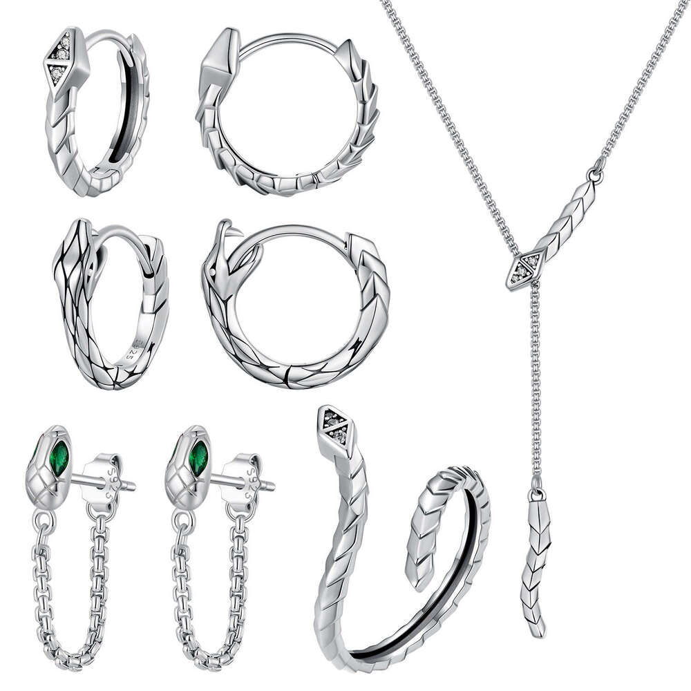 Yinziyun Sier Personality Zodiac Snake Birth Year Simple Jewelry Set