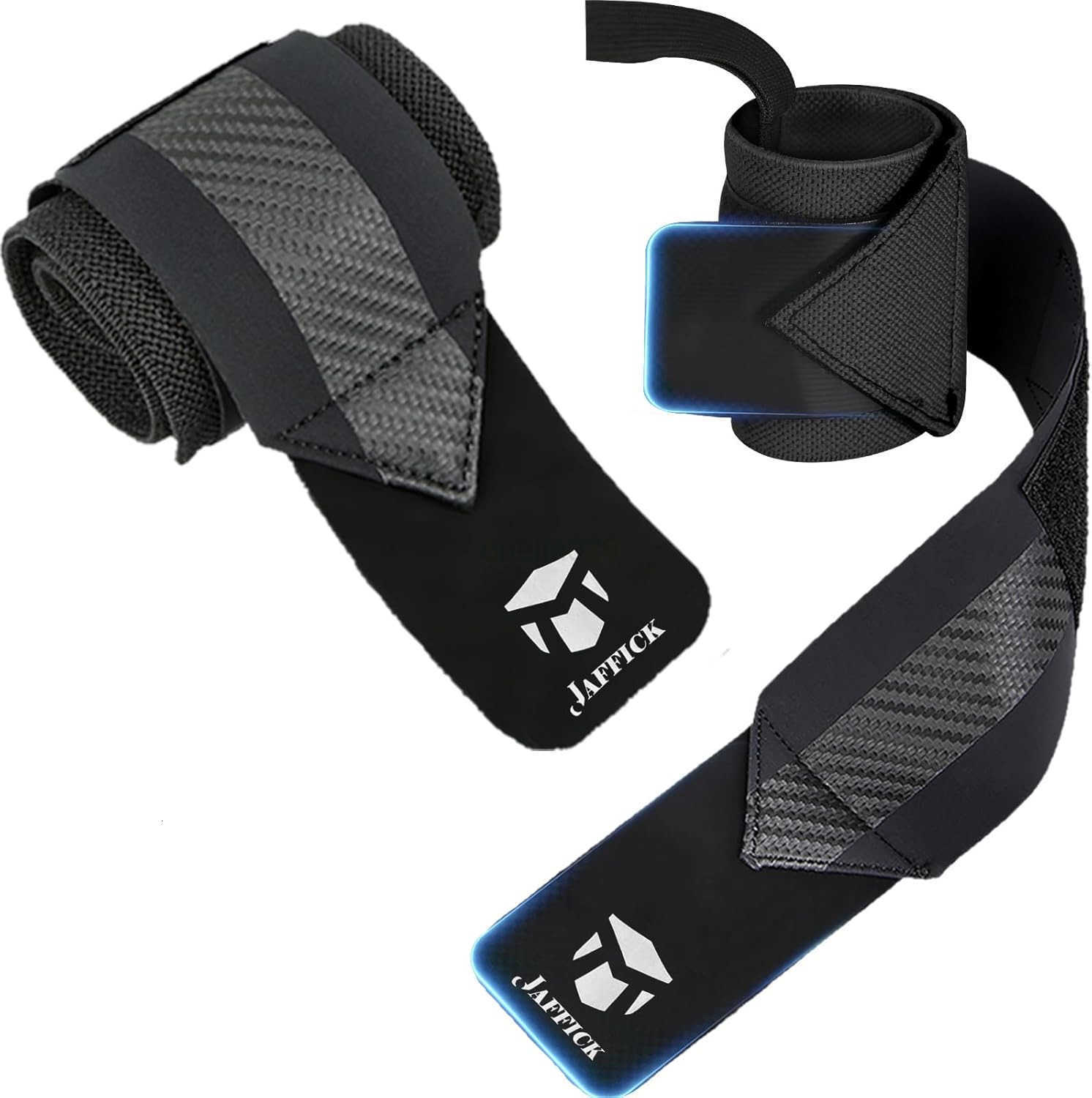 DoubleLayer Reinforced Wrist Wraps for Weightlifting Men Women Thumb Loop Design for Powerlifting Crossfit Bodybuilding Deadlifting Fits Both Hands W2