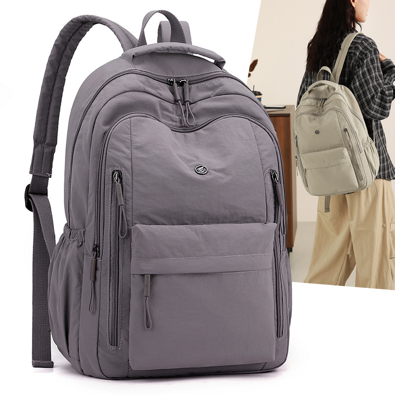 Ultra-light Waterproof Nylon Fabric Travel Cycling Outdoor Sports Backpack Multi-compartment Large Capacity Women's Double Shoulder Bag