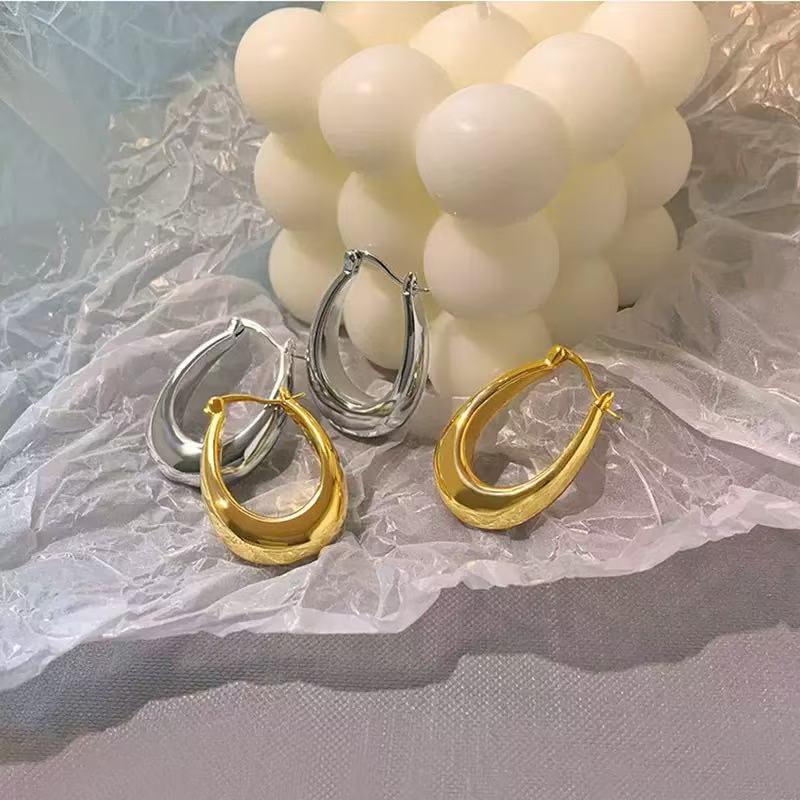 Sterling Silver Accented Fashion Studs with Golden Finish - Perfect for Special Occasions & Events