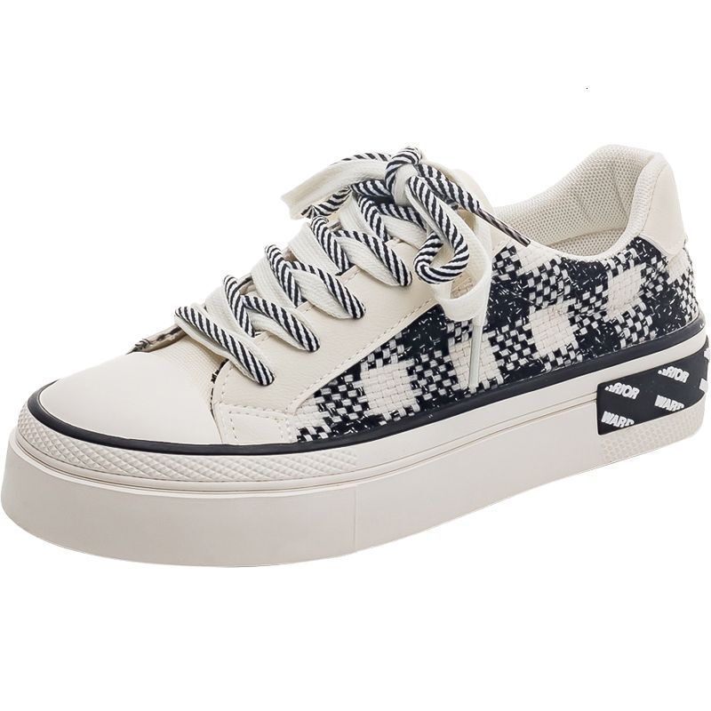 Women's canvas shoes autumn designer breathable women's shoes trend versatile student niche low top sports shoes breathable height increase