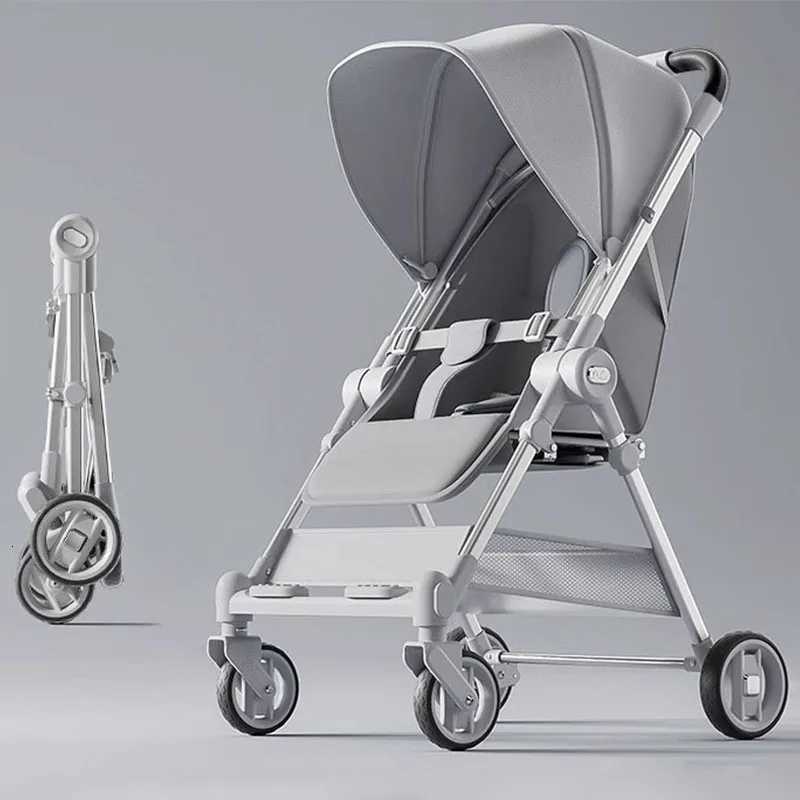 Baby Stroller Twoway Push Baby Pocket Car High Landscape Can Sit and Lie Down Lightweight Folding Aluminum Alloy Skate Car W250910