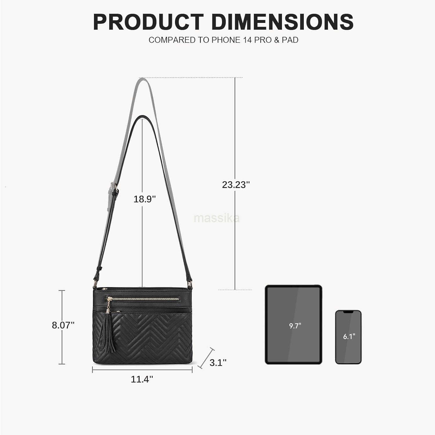 Crossbody Purses for Women Medium Shoulder Bag Quilted Handbags with Zipper Pocket M250910
