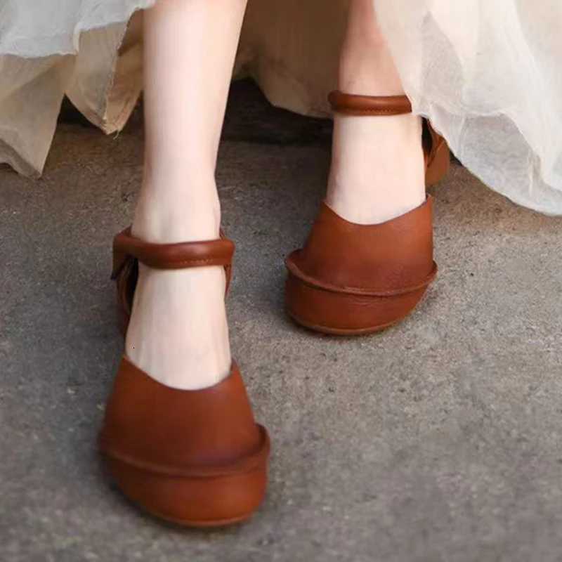 Women Heeled Sandals Chunky Designer Shoes Woman Elegant Summer New 2025 Pumps Fashion Mary Jane Shoes Dress Sandalias De Mujer W250910