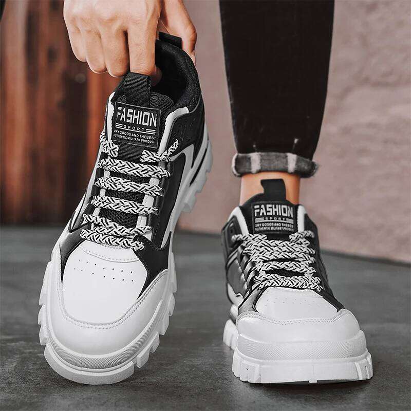 Men's workwear boots four season new anti slip soft sole comfortable labor protection shoes outdoor casual high top sports boots