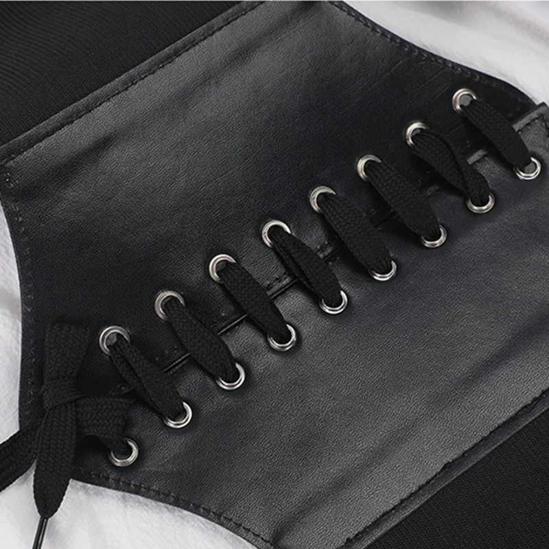 Womens Corset Body Shapewear Sexy Wide Leather Belt Cummerbunds Strap Belts for Women High Waist Slimming Corsets and Bustiers W250910