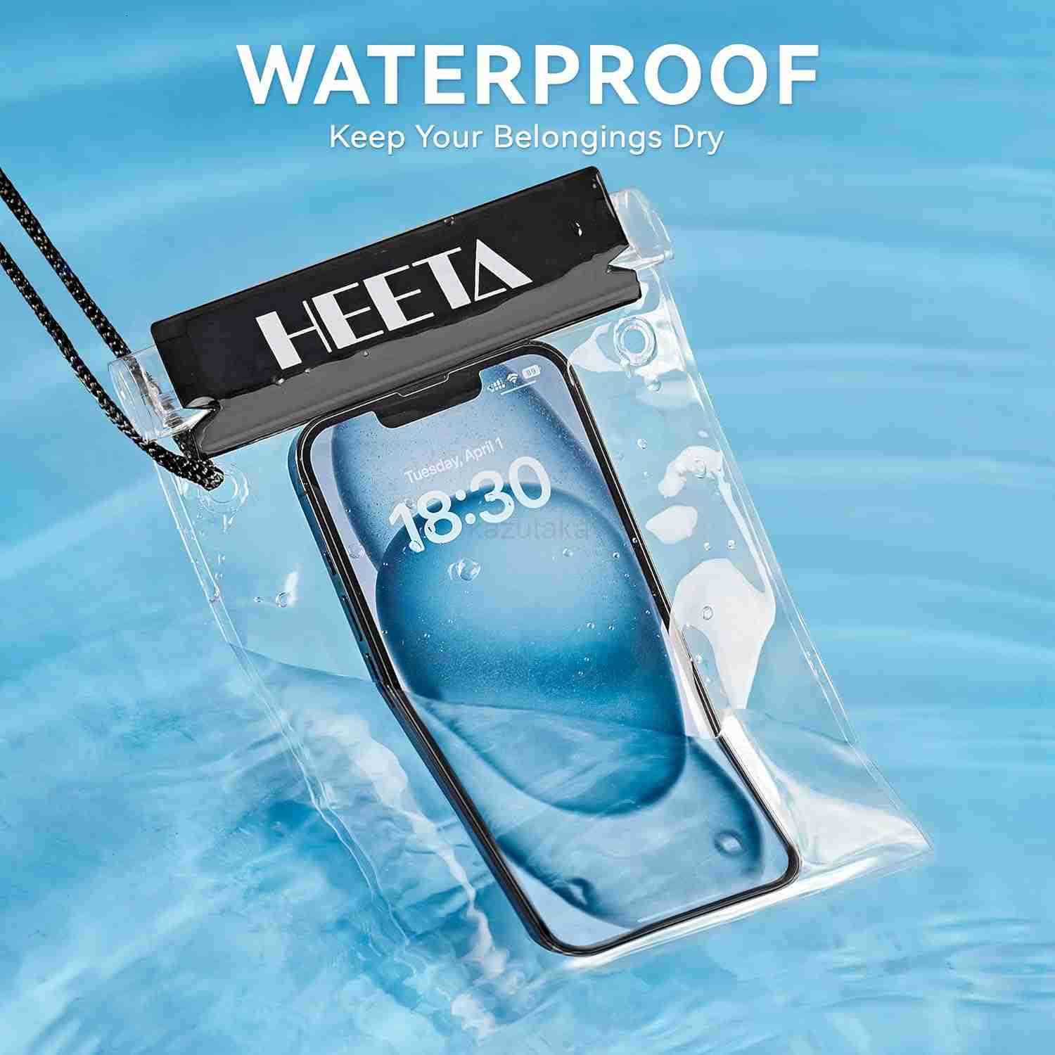 5Pack Clear Waterproof Dry Bag Pouch Water Tight Cases Dry Bags Document Holder for Camera Mobile Phone Maps Kayaking Boating Z250910