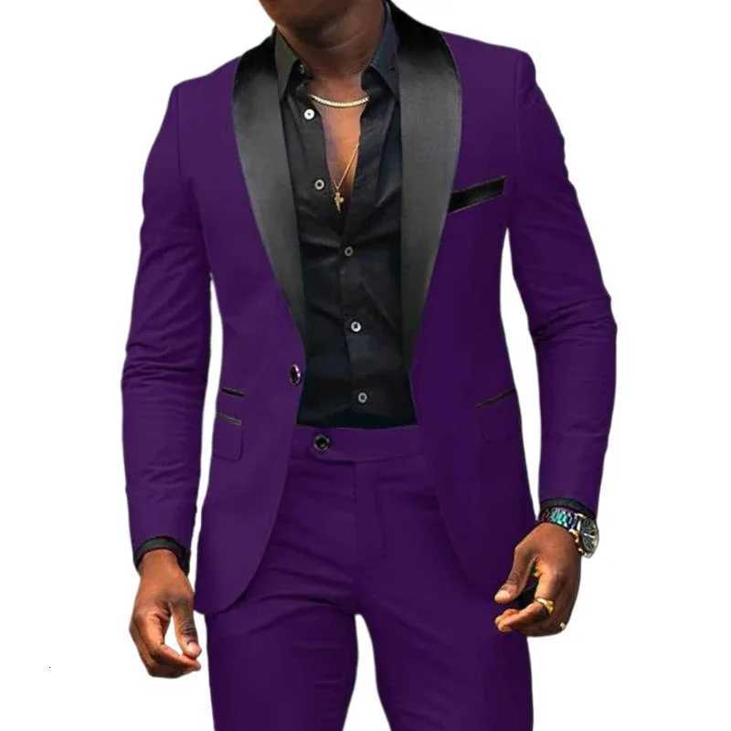 High Quality Mens Business Casual Suit For Wedding Groom Wear Prom Best Man Blazer Slim Fit 2 Pieces Size JacketPant W250910