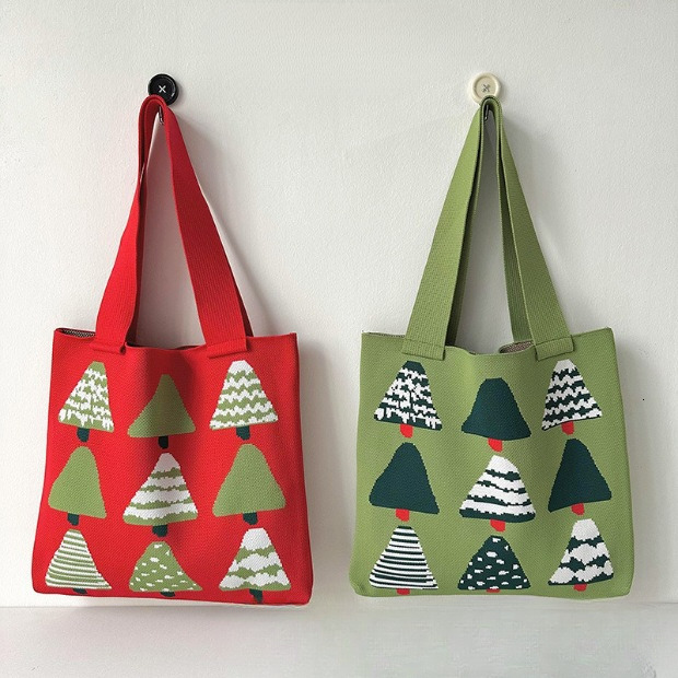 2025 New Large Knitted Bag Gift Handbag Luxury Bag Knitted Bag Shoulder Bag Backpack Designer Bag Christmas Gift Bag Knitted Handbag