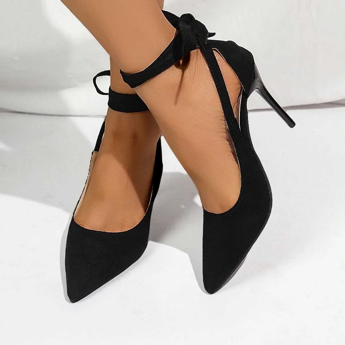 New Women Pumps Suede High Heels Pumps Fashion Office Shoes Stiletto Party Feast Shoes Female Comfort Women Heels Shoe W250910