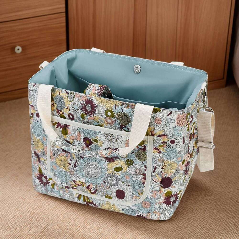 Diaper portable multi-function large capacity multi-compartment diaper and baby care mummy bag