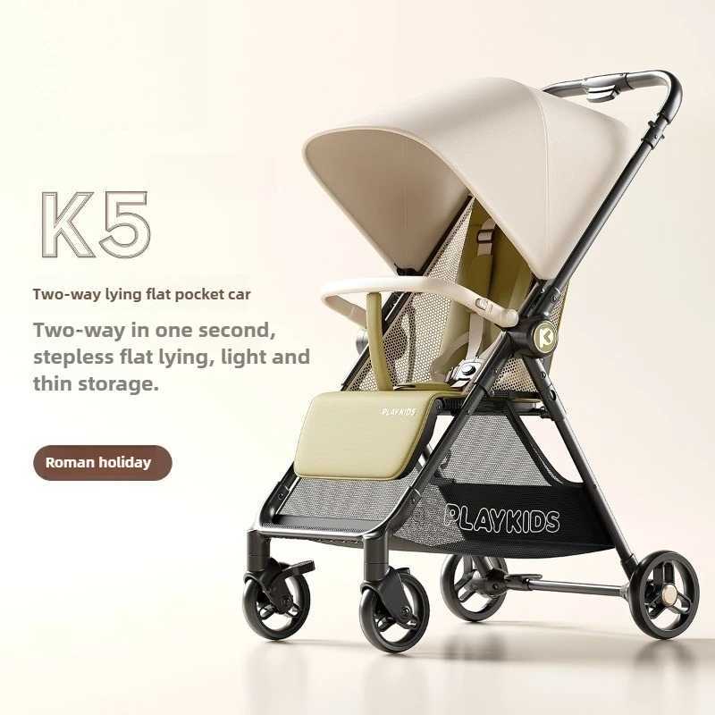 2025 New Model Newborn Lightweight Twoway Sitting and Lying Fourwheel Baby Stroller Baby Stroller Can Be Taken on The Plane W250910