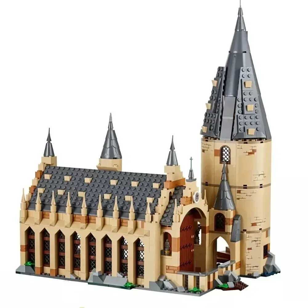 In stock Hogwarts Castle arCHItecture compatible 75954 DIY building blocks CHIldrens toys birthday Christmas gifts Z250910