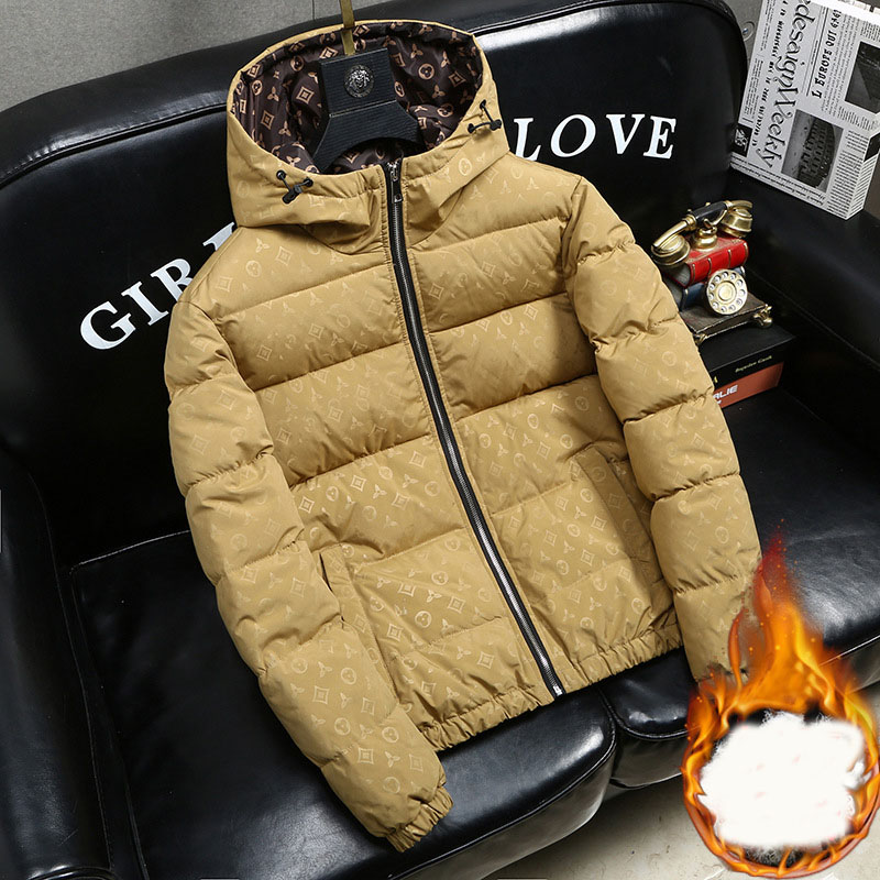 Free shipping designer hot sales new classic light luxury cotton jacket for men in winter mens cotton leisure cold proof and warm cotton jacket