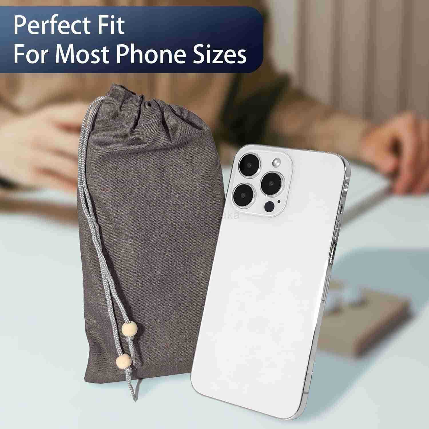 Cell Phone Sleeve fo Phone Pouch HighShield EMF Blocking Pouch 100 Silver Fibers forDigital Security Signal Blocking AntiEMP Radiation Bag for Privacy