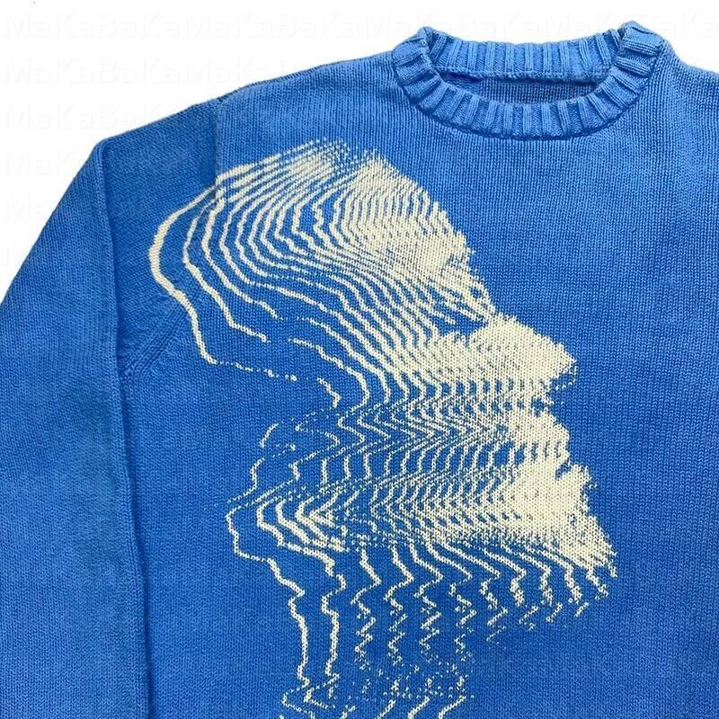 O-neck Gothic Haruku Street Women Clothing Knit top Pullover Sweater Autumn and Winter New Fashion Casual Loose dongdumaoyi