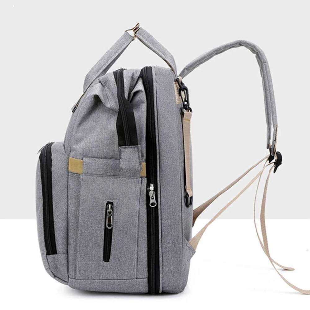 Folding lightweight portable folding crib bed large-capacity baby backpack female mommy outting mummy bag