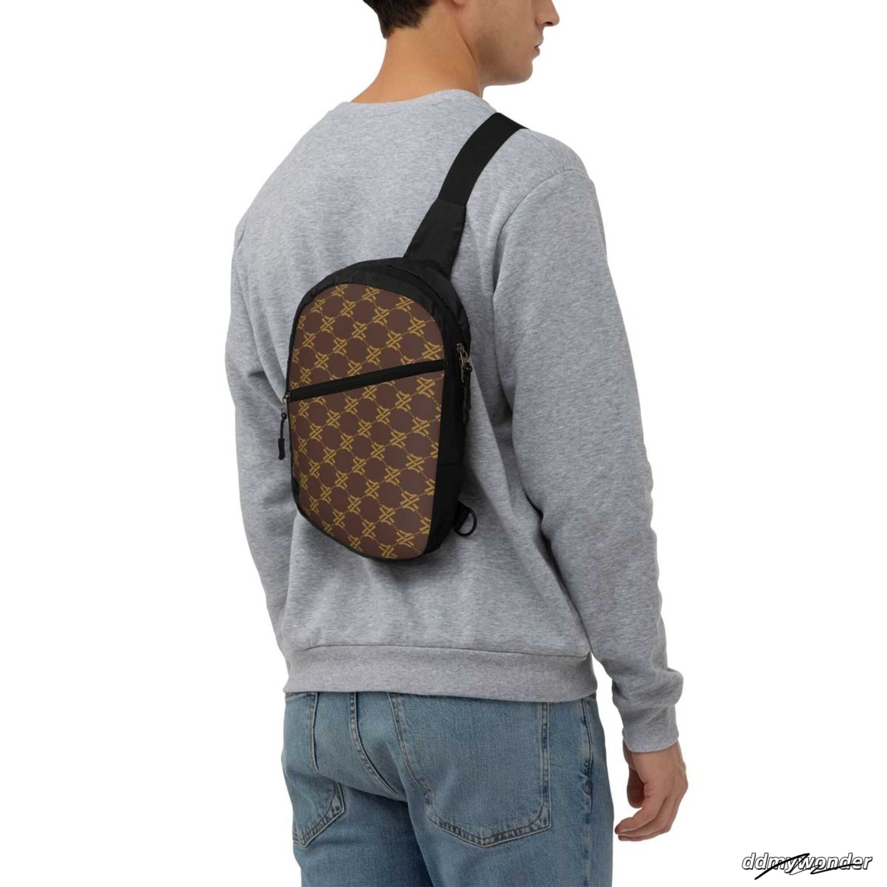 NXY Designer Men Cross Body Sling Shoulder Bag Zip Pocket Backpack Mens Womens Crossbody Chest Pack Purse ddmywonder