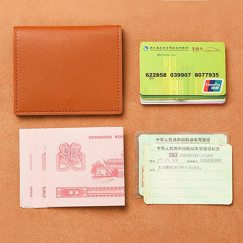 1Pc Card Bag Slim And Compact Bank ID Card Case Drivers License Wallet Simple And Anti Demagnetization Card Holder250906