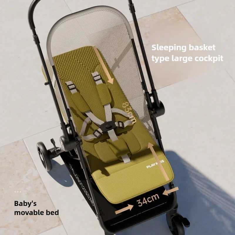 2025 New Model Newborn Lightweight Twoway Sitting and Lying Fourwheel Baby Stroller Baby Stroller Can Be Taken on The Plane W250910