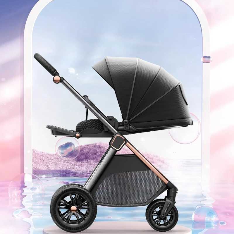 Highview Baby Stroller Can Sit or Lie Down Twoway Shockabsorbing Foldable Portable Newborn Baby Stroller W250910