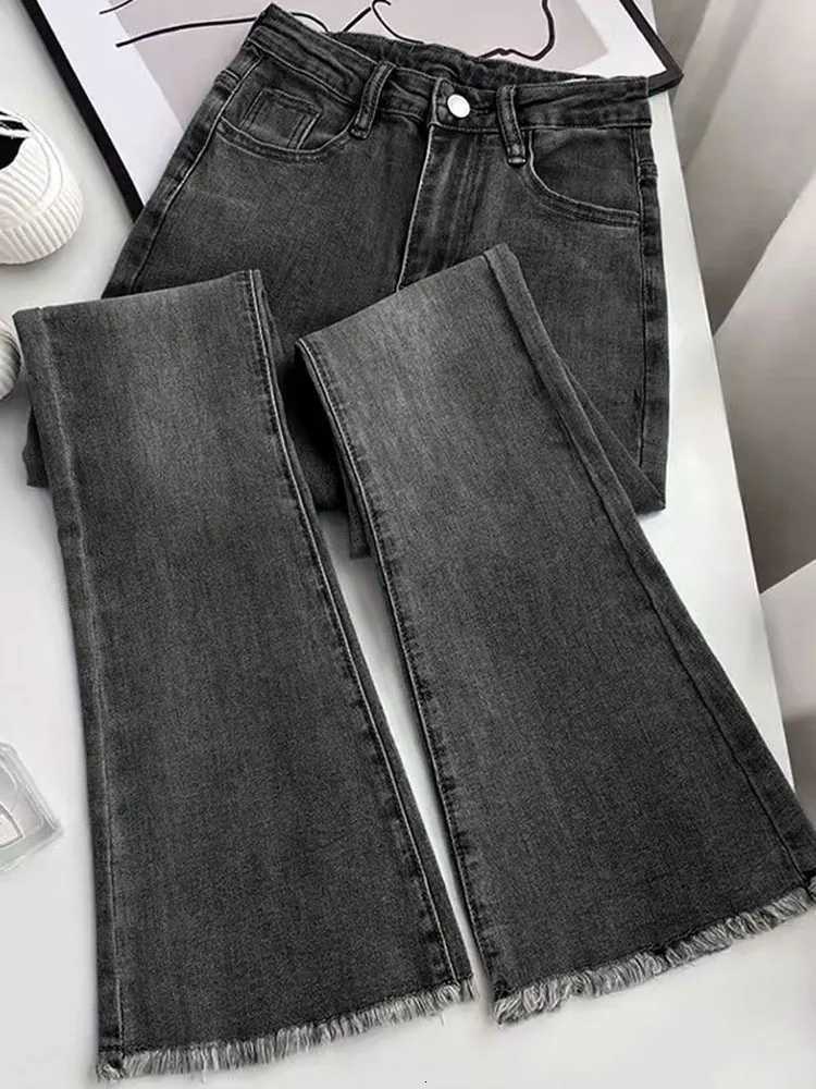 Korean Skinny High Waist Flare Jeans Women Streetwear Casual Stretch Denim Pants Spring Fall Vintage Kot Pantolon Slim Vaqueros Z250910