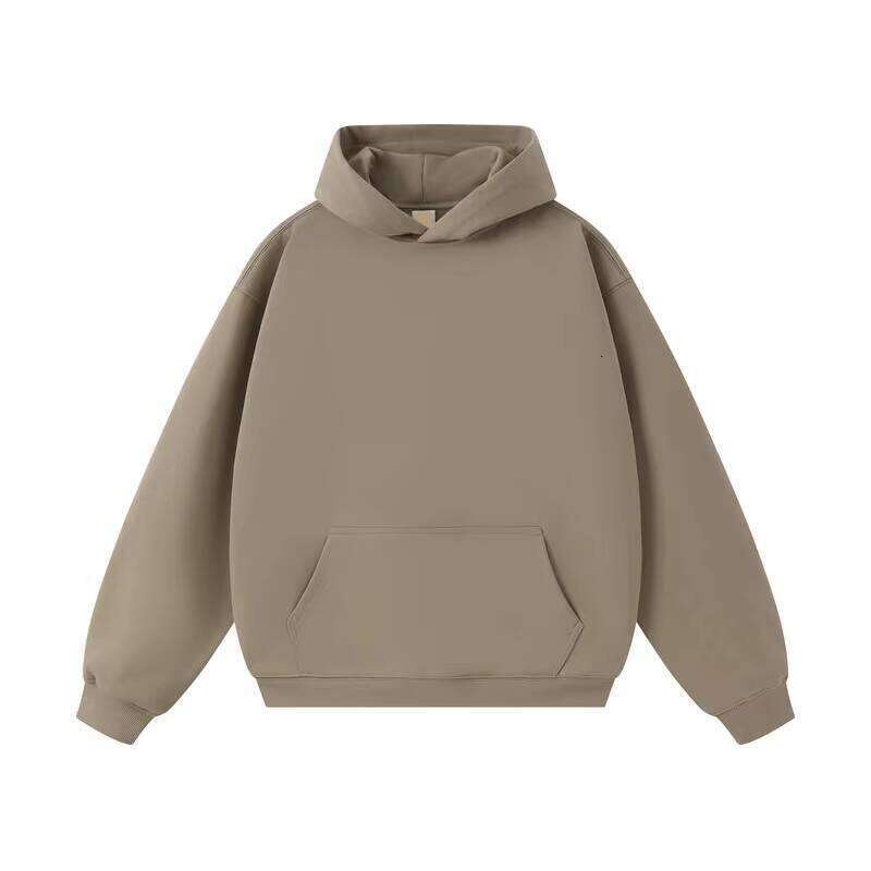 450g Heavyweight French Terry Puff Print Blank Cotton Polyester Pullover Oversized Men's Hoodie