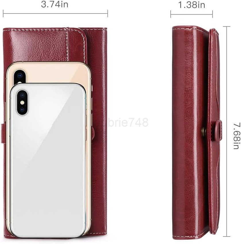 Wallets for Women Leather with RFID Blocking Trifold CARD Holder with ID Window WalletZ250910