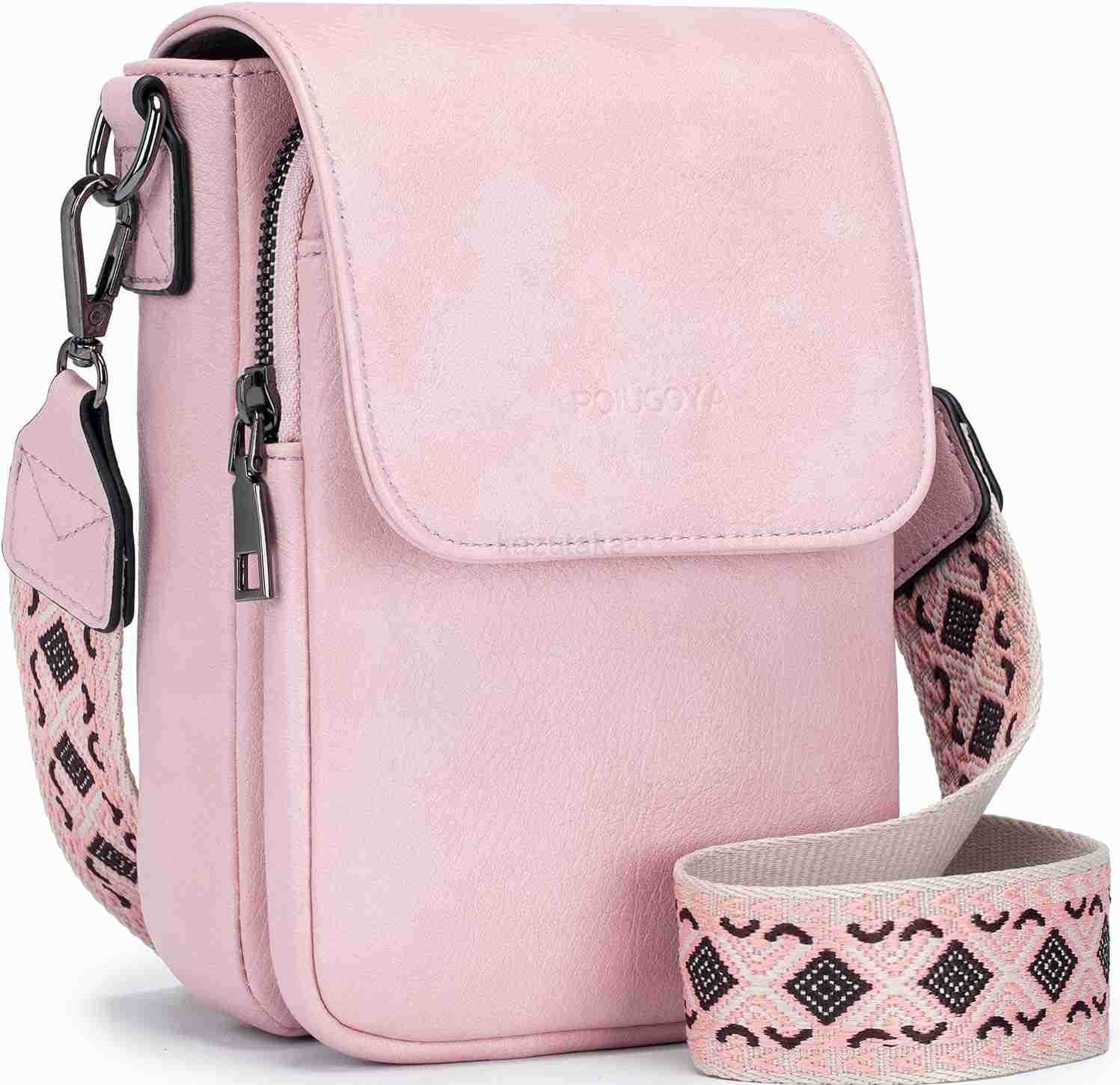 Small Crossbody Bags for Women TrendyLeather Triple Compartment Cell Phone Crossbody Wallet Purses with Card Slots Z250910