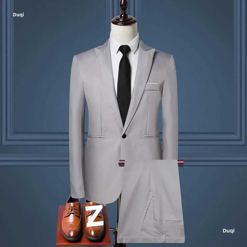 Koreanstyle Westernstyle Suits Mens Business Casual Professional Tuxedo Twopiece Set Clothing Trade Across Borders W250910