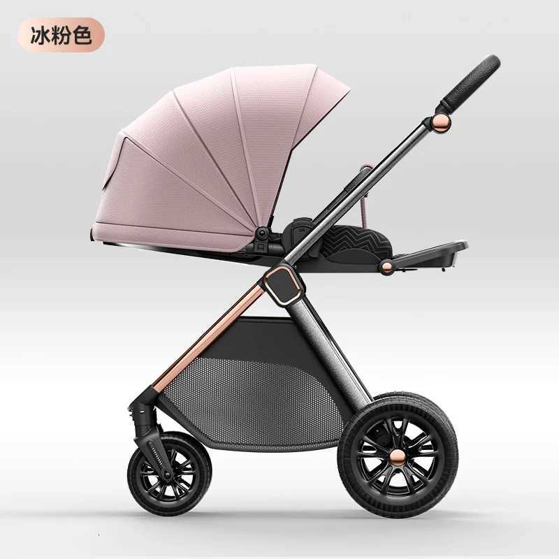 Highview Baby Stroller Can Sit or Lie Down Twoway Shockabsorbing Foldable Portable Newborn Baby Stroller W250910