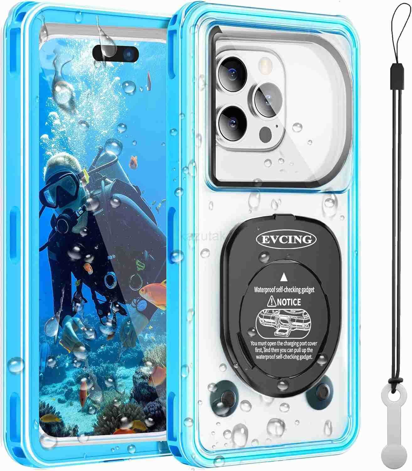 Waterproof Phone Case Up to 69 inch IPX8 Underwater Phone Cases for Snorkeling Universal Diving Case with Lanyard for iPhone 16 Pro Max1514 S24 Beach 
