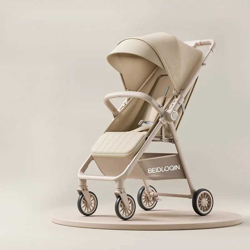 Lightweight baby strollerFoldable baby strollerHighview baby stroller that can sit or lie downShockabsorbing W250910