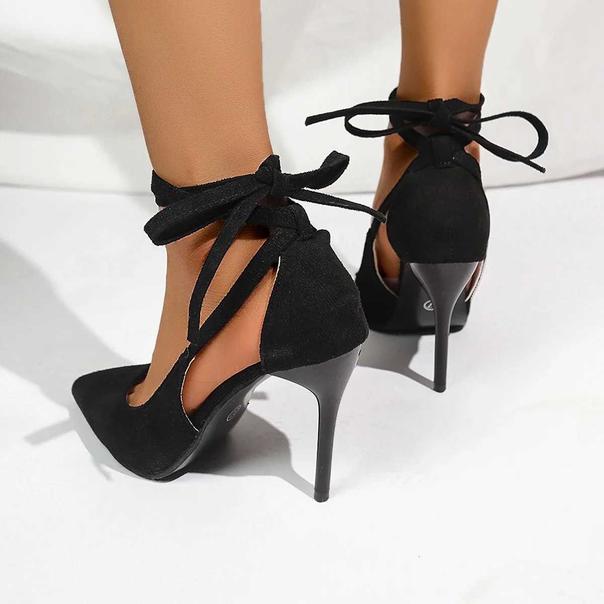 New Women Pumps Suede High Heels Pumps Fashion Office Shoes Stiletto Party Feast Shoes Female Comfort Women Heels Shoe W250910
