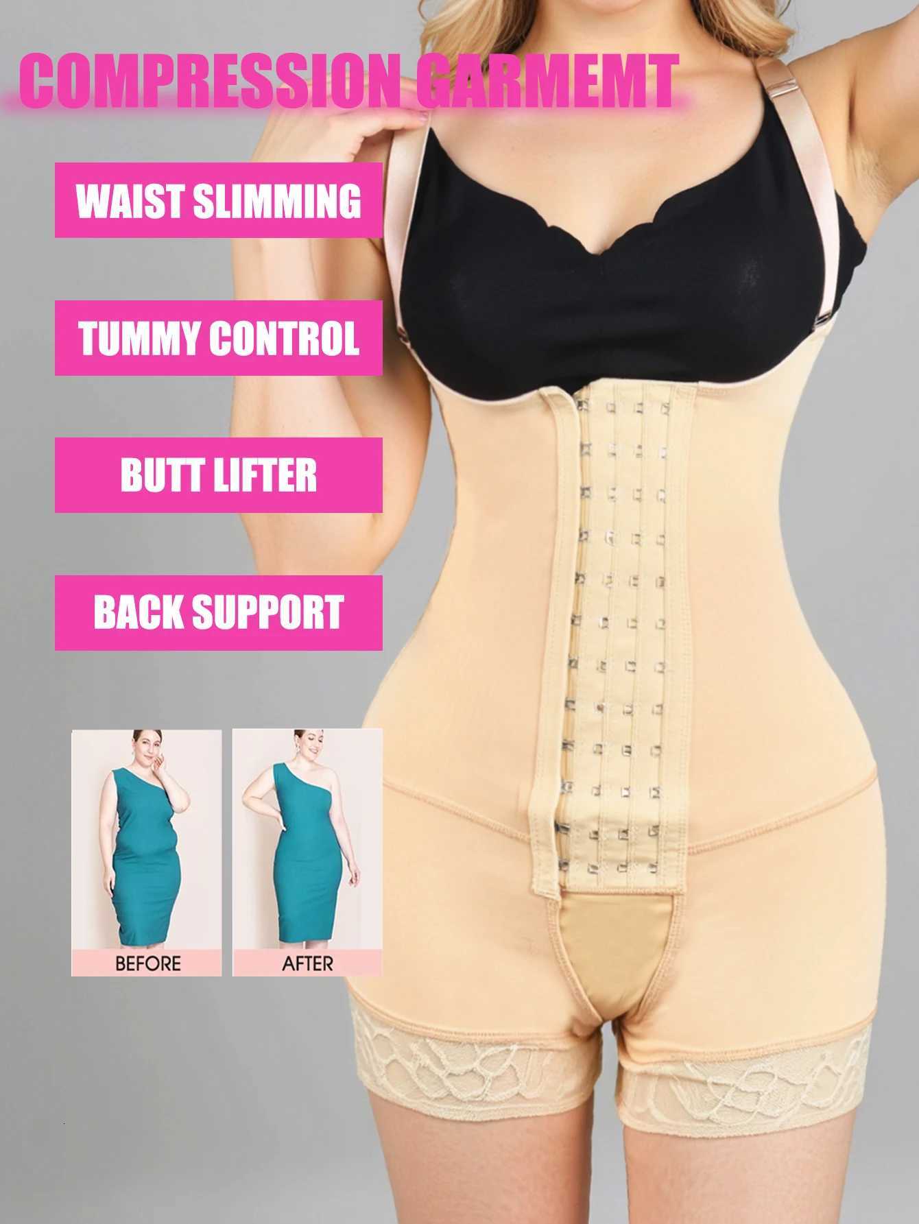 Womens Full Body Shapewear Tummy Control Shaper Girdle with Butt Lift Slimming Bodysuit Corrective Underwear W250910