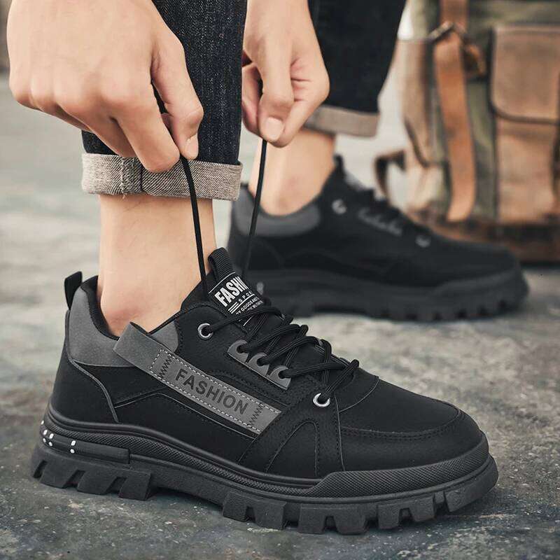 Men's sports shoes new casual fashion light versatile four seasons anti slip wear-resistant soft soled comfortable running shoes