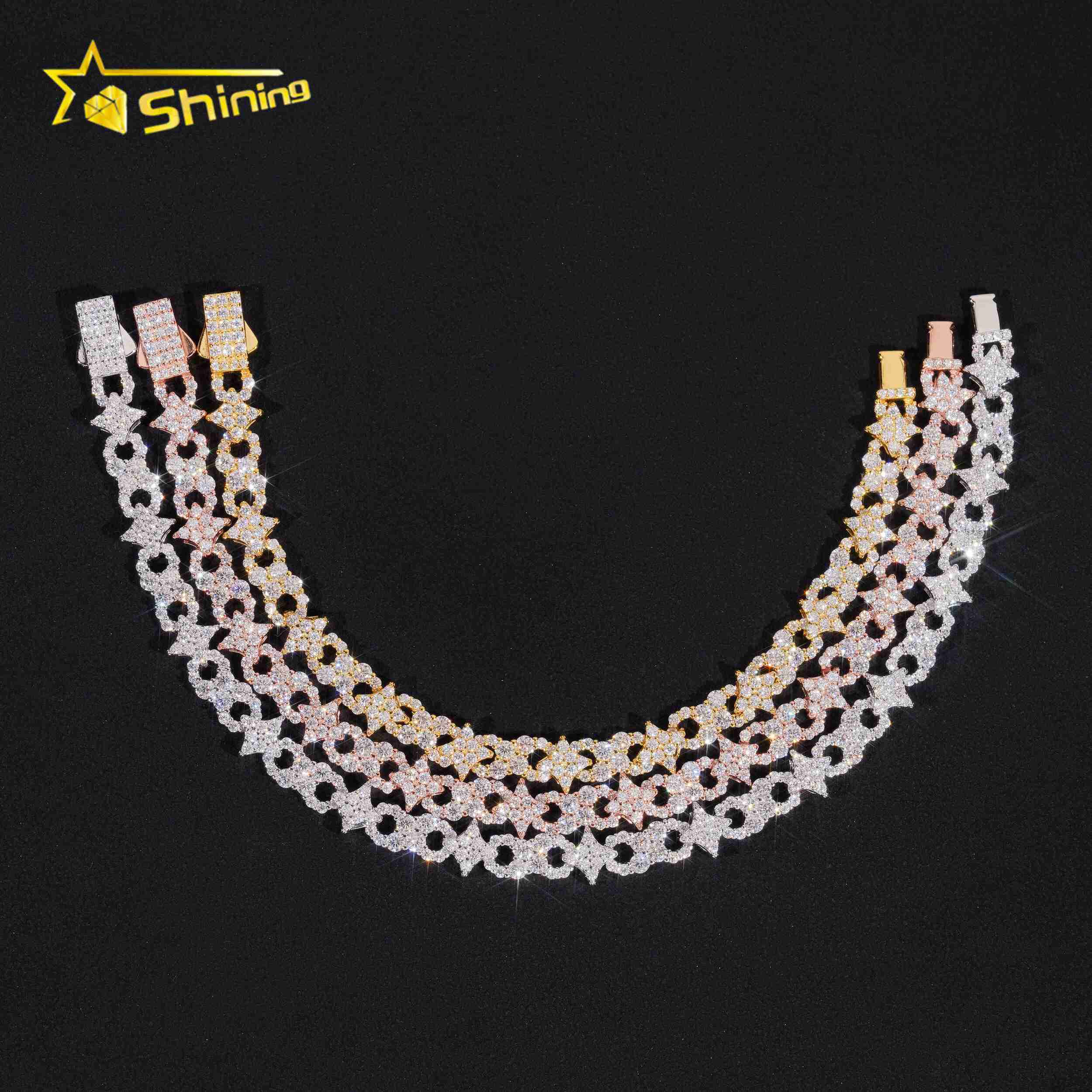 New Arrival Unisex Bracelet 925 Sterling Silver Moissanite Pass Diamonds Tester Diamonds Fast Shipping Women Men Jewelry