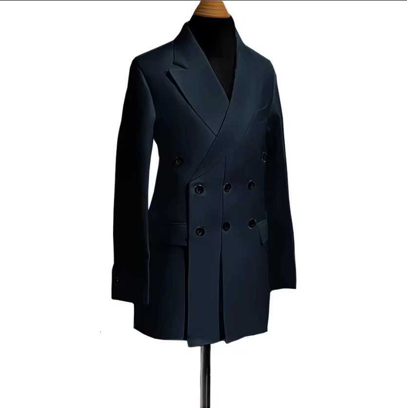 Only Blazer PCS for Men Double Breasted Design Multiple Wedding Mens Suit Tuxedo Single Jacket Fashion Clothes Custom Colors W250910
