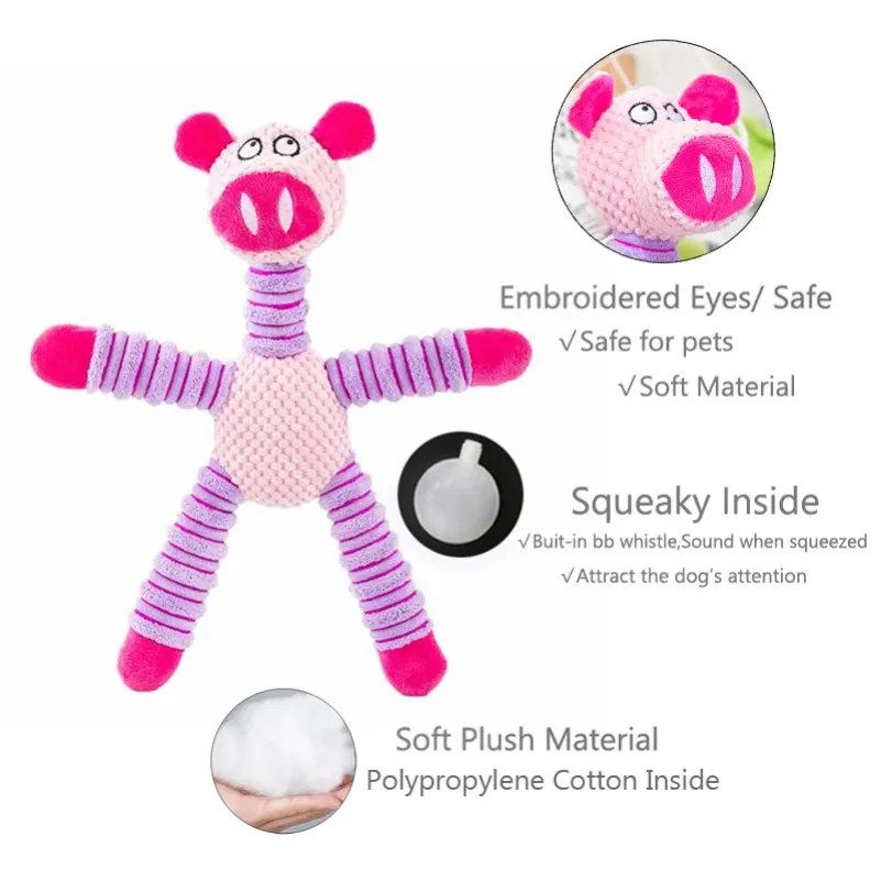 Elephant Pet Plush Toys Dogs Self Relieving and Vocalizing Toys Cat Teeth Grinding and Bite Resistant Interactive Toys
