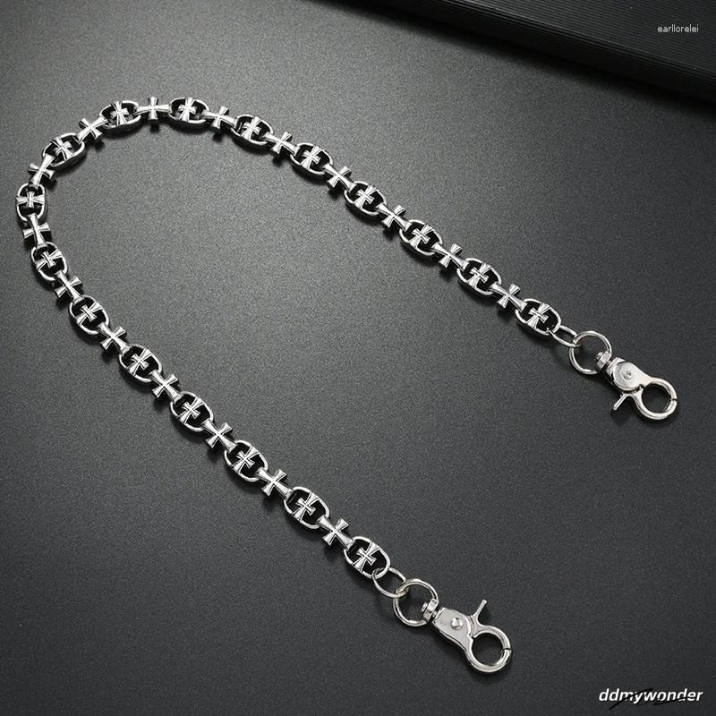 Keychains Punk Style Metal Dice Chain Belt For Men Hip Hop Gothic Pants Retro Waist ddmywonder ddmywonder ddmywonder