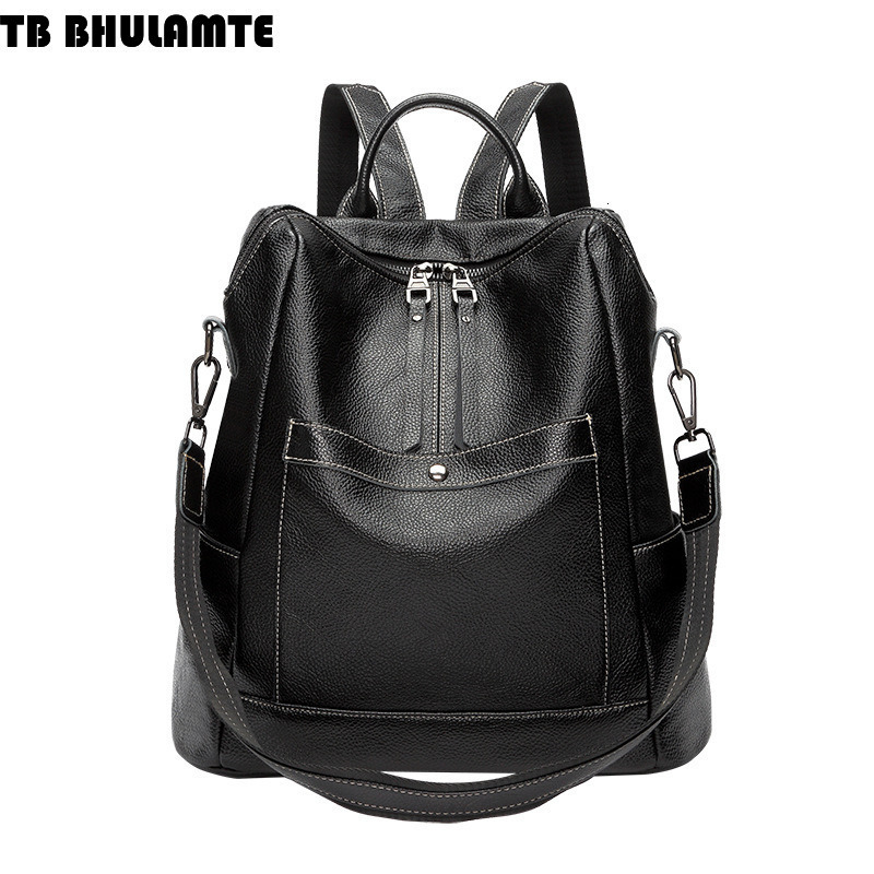 Free Shipping Designer Bag Cowhide Backpack For Women 2025 Luxury Bag New Fashion High-end Backpack Casual Versatile Large Capacity Genuine Leather Sc