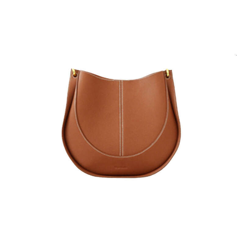 New Top Layer Cowhide Crossbody Niche Light Luxury Design Single Shoulder Saddle Genuine Leather Women's Bag
